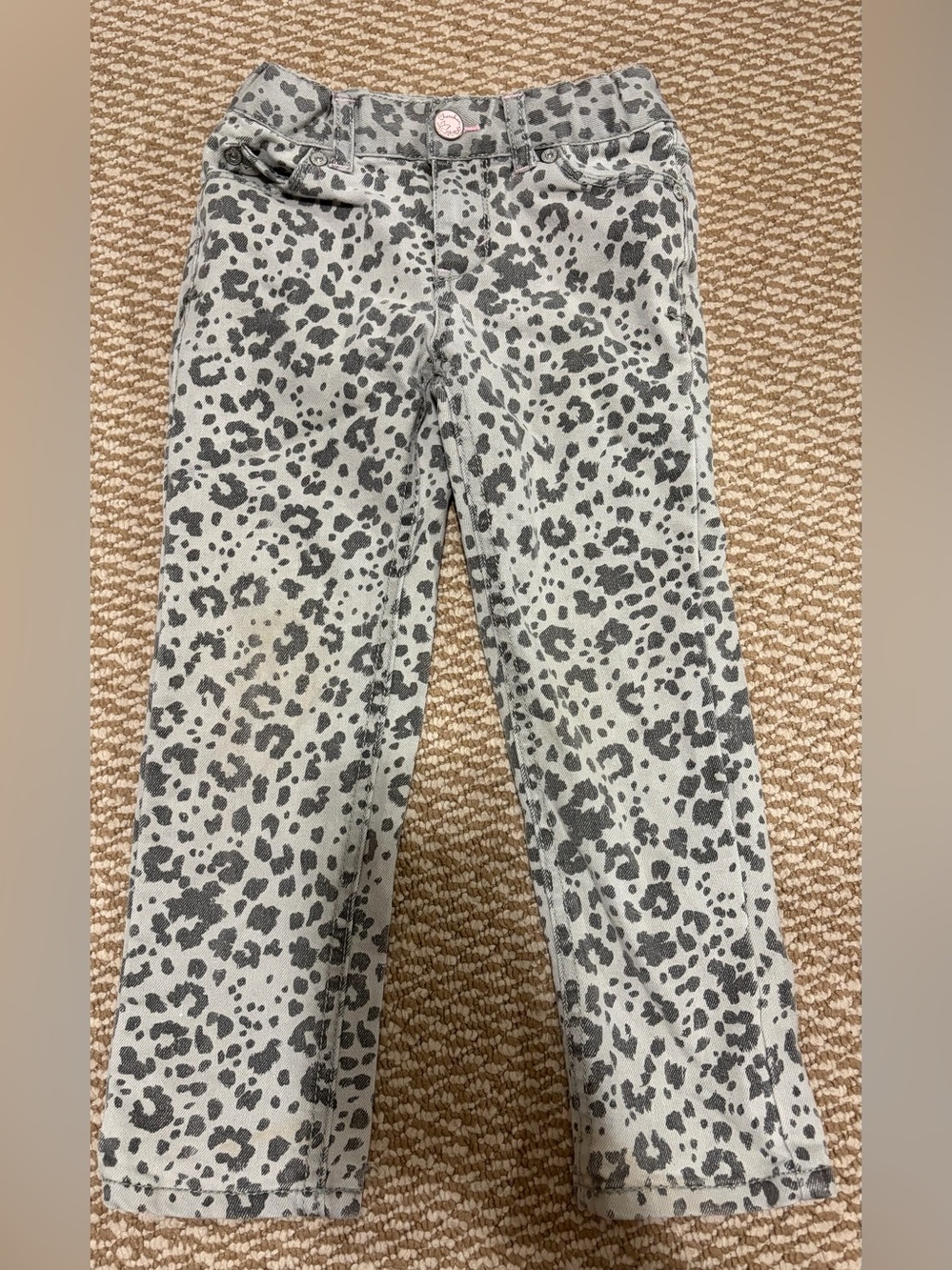 Cherokee girls size 4T Gray Leopard Jeans